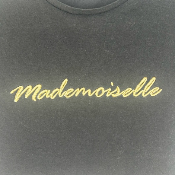 Black Mademoiselle Graphic Tee - Picture 3 of 4